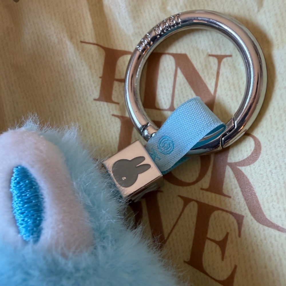 Labubu PIN FOR LOVE Letter “ K “ Key chain Charm light Blue color Pop Mart NEW - Picture 5 of 13